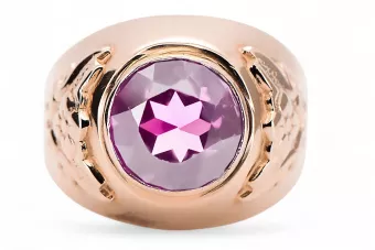 Винтидж Пръстен Аметист Оригинално ретро 14k розово злато vrc078r